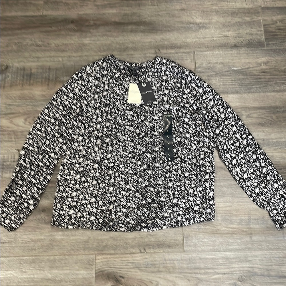 Lucky brand long sleeve button down blouse size large